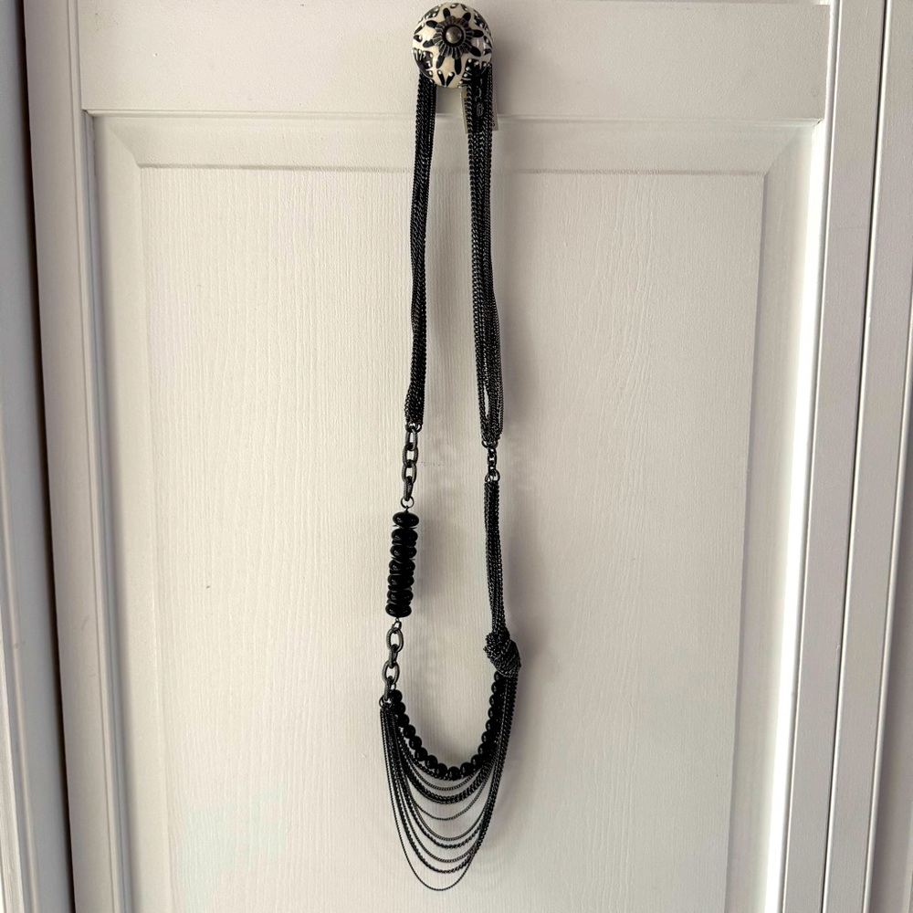 NWT!! Talbots Black Layered Necklace